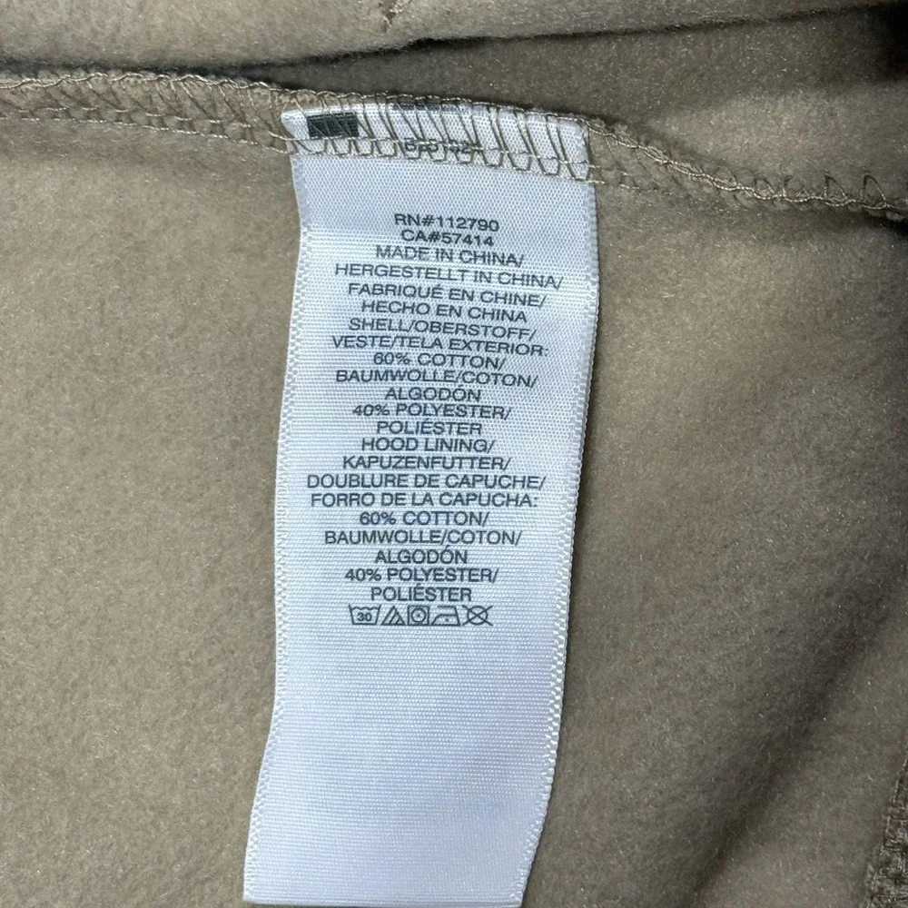NWT $119.00 True Religion Mens Buddha Script Fleece Hoodie Fog‎ Tan Sz Medium